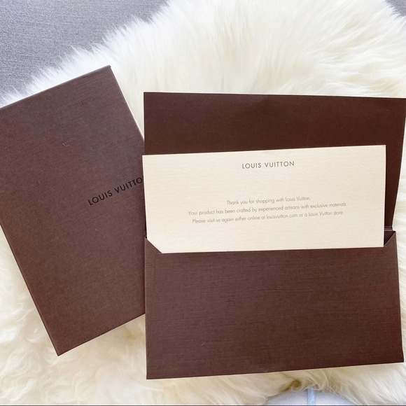 Louis Vuitton Gift Box & Care Card With Envelope - Picture 8 of 9